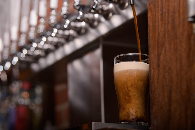 JRB stout pouring from taps