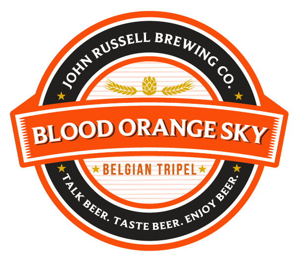 John Russell Brewing Co Label BloodOrangeSky