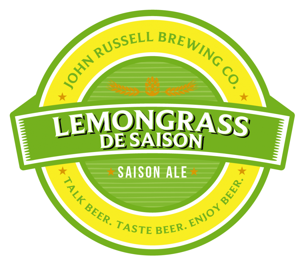 John Russell Brewing Co Label Lemongrass de Saison