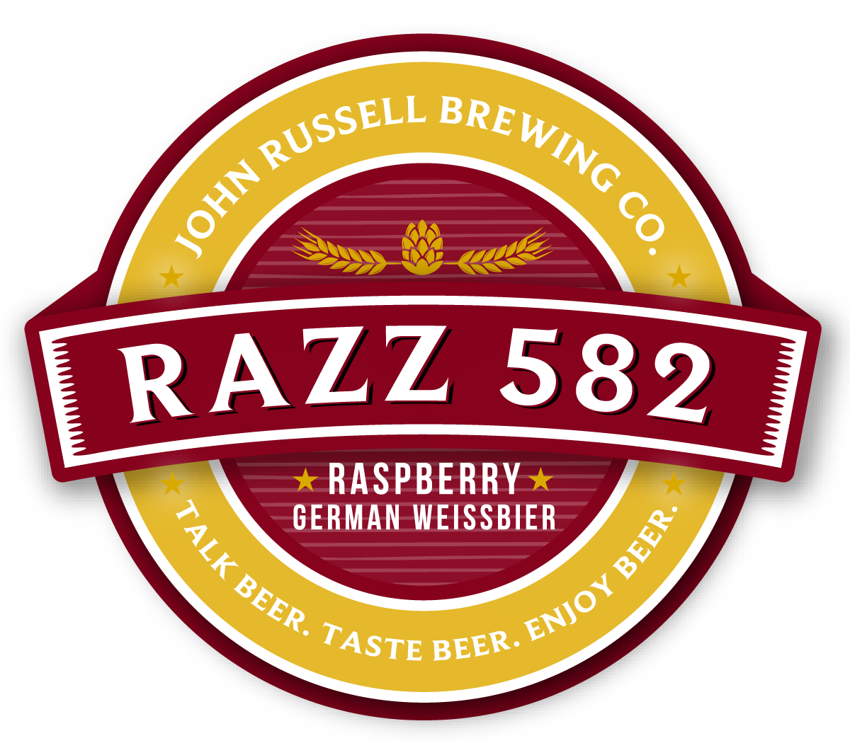 John Russell Brewing Co Label Razz 582
