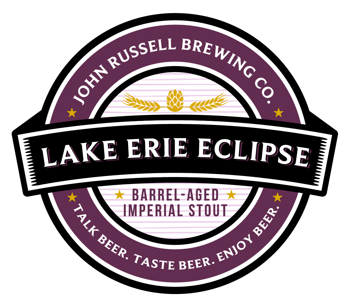 John Russell Brewing Co label Lake Erie Eclipse